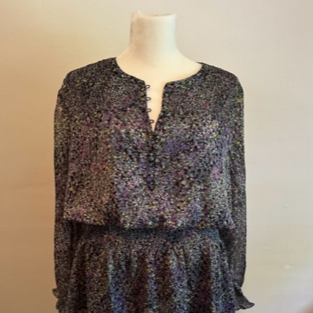 Long Sleeve Blouson Mini Dress NWT